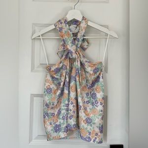 WAYF Ivory Floral Top